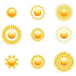 Shapes of sun